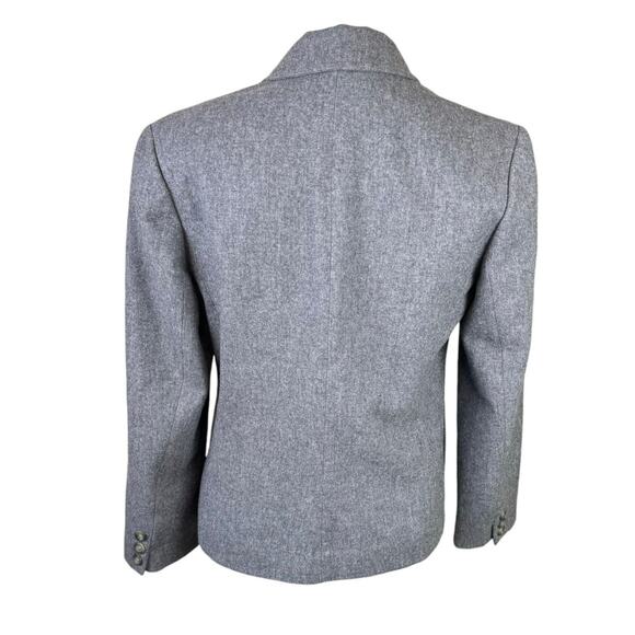 Pendleton Vintage Gray 100% Virgin Wool Single Button Career Blazer Jacket - Picture 3 of 14